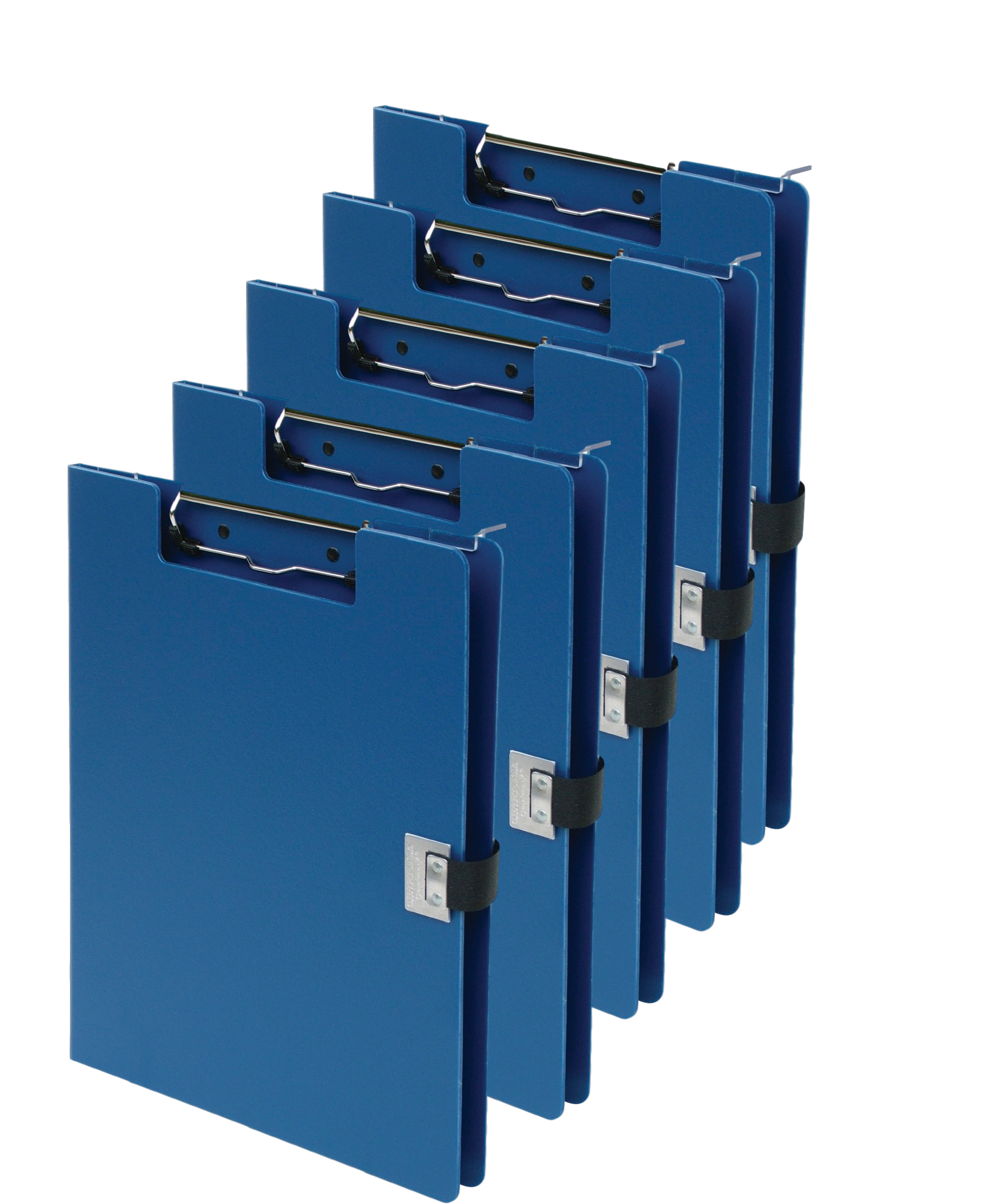 Omnimed  Covered Over-the-Bed Poly Clipboard, Blue (5 Pack)