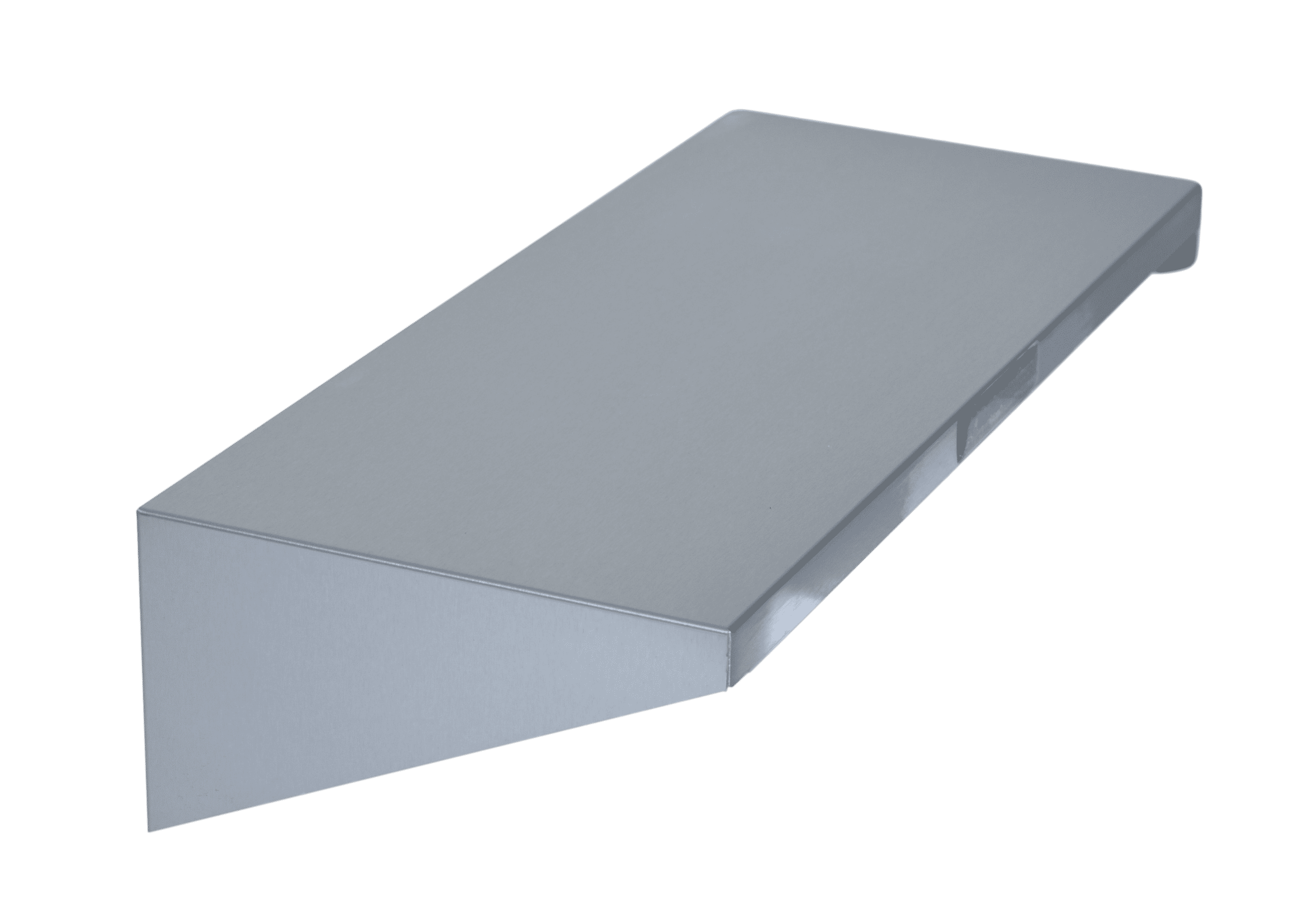 Omnimed Stainless Steel Wall Shelf, 7”x 16”, 20 lbs Load Capacity Wall