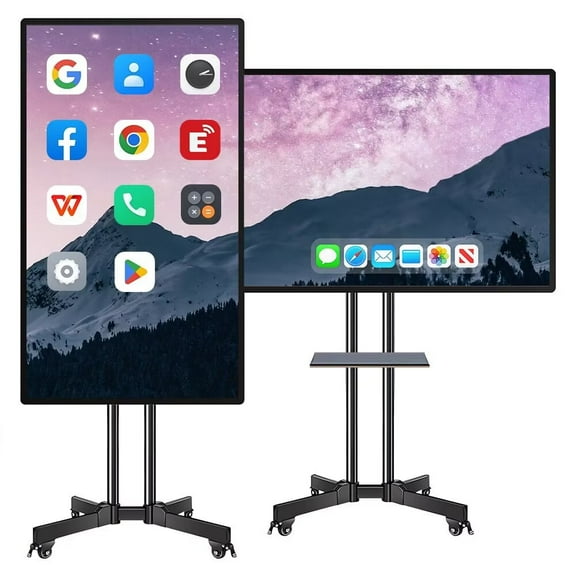 OmninexHub 4K Smart Board 49 Inch All-in-One, Touch Screen Interactive Whiteboard with Dual System & Cloud Sharing Feature Great for Classroom, Office & Presentations​ (Wall-Mounte)