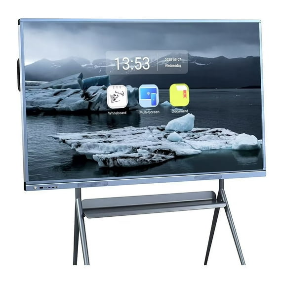 OmninexHub 4K Smart Board 55 Inch Touch Screen, Upgrade Your Classroom & Office! All-in-One Computer with Dual System & Cloud Sharing for Education & Conferences