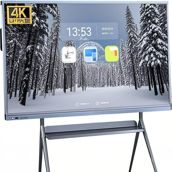 OmninexHub 55'' 4K Uhd Interactive Whiteboard, Smart Board, All In One Smartboard for Office, Digital Smart Whiteboard Built In Dual System for Classroom