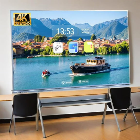 OmninexHub 55 Inch Touch Screen Smart Board, Multi Touch All-In-One Computer Digital Electronic Whiteboard Smart Board, Electronic Calendar Touchscreen Monitor Player for Advertisin