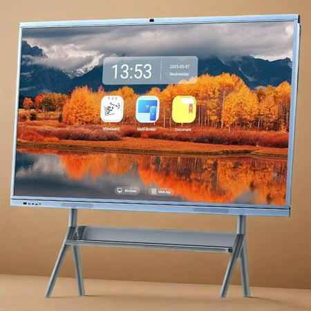 OmninexHub 65 Inch 4K Smart Board Touch Digital Electronic Calendar, Monitor Interactive Whiteboard And Smart Board for Classroom, Dual System Touchscreen for Presentation And Player for Advertisin