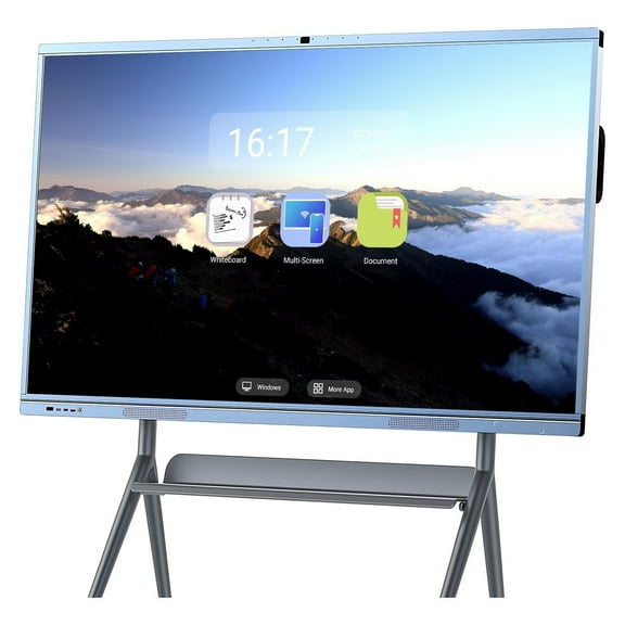 OmninexHub 65''Smart Displays Pro Live Streaming Display, Screen Mirroring Reverse Control IR Touch Rotatable 4K Monitor Wireless Presentation Boards for Digital Signage, School & Office