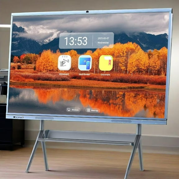 OmninexHub 65''Touch Screen Smart Board, Multi Touch All-In-One Computer Digital Electronic Whiteboard Smart Board, Electronic Calendar Touchscreen Monitor Player for Advertisin