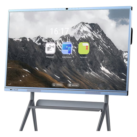 OmninexHub 65 inch Pro Smart Board Electronic Whiteboard Reverse Control IR Touch Rotatable 4K Monitor Wireless Presentation Boards for Digital Signage, School & Office