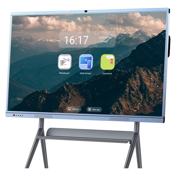 OmninexHub 65 inch Smart Boards Screen Mirroring Reverse Control IR Touch Rotatable 4K Monitor Wireless Presentation Boards for Digital Signage, School & Office