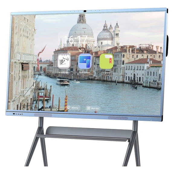 OmninexHub 65inch Smart Boards Screen Mirroring Reverse Control IR Touch Wireless Presentation Boards for Digital Signage, School & Office