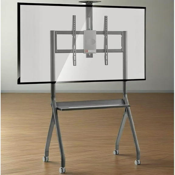 OmninexHub Electronics Stands Adjustable Rolling TV Stand for 42-75" Screens up To 176 Lbs for Living Room And Office