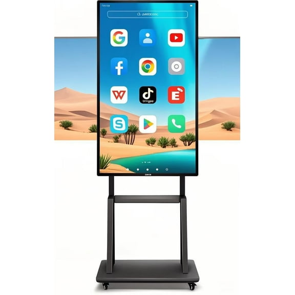 OmninexHub Interactive Whiteboard, 49 Inch Touch Screen All-In-One Electronic Calendar, 4K Monitor Wireless Smart Board Projection Player for Advertisin And Business