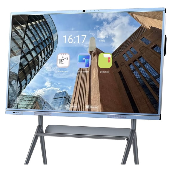 OmninexHub Interactive Whiteboard 65''Screen Mirroring Reverse Control IR Touch Wireless Presentation Boards for Digital Signage, School & Office