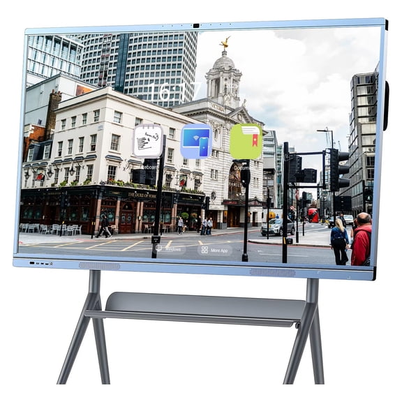 OmninexHub Interactive Whiteboard 65inch Pro Reverse Control IR Touch Rotatable 4K Monitor Wireless Presentation Boards for Digital Signage, School & Office