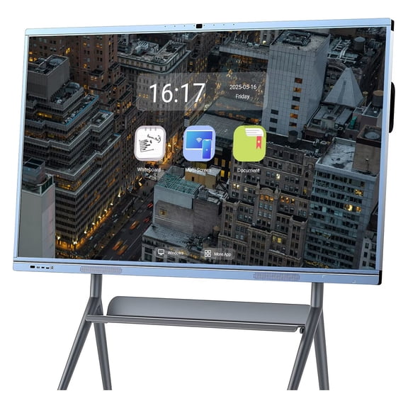 OmninexHub Interactive Whiteboard 65inch Screen Mirroring Reverse Control IR Touch Rotatable 4K Monitor Wireless Presentation Boards for Digital Signage, School & Office