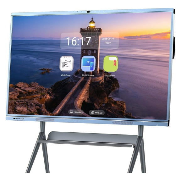 OmninexHub Interactive Whiteboard 65inch Screen Mirroring Reverse Control IR Touch Wireless Presentation Boards for Digital Signage, School & Office