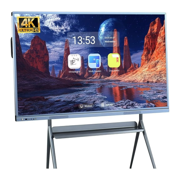 OmninexHub Meeting Smart Board, 55'' 4K Monitor Touch Screen Wireless All-In-One Computer Projection Electronic Calendar for Family, Business And Office