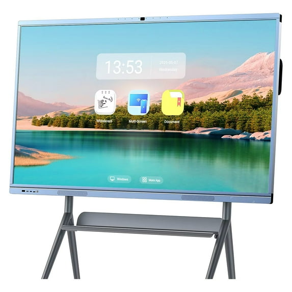 OmninexHub Meeting Smart Board, 65 Inch Touch Screen All-In-One Computer 2160P Monitor Interactive Whiteboard, Wireless Projection for Classroom, Education, Office And Business
