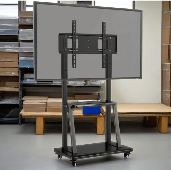 OmninexHub Mobile TV Cart Mobile TV Stand for Living Room & Office for 42-86" Screens up To 385 Lbs