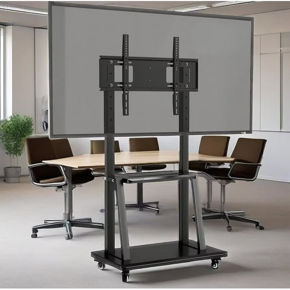 OmninexHub Mobile TV Stand Heavy-Duty TV Cart On Casters 32-70"LCD LED OLED Plasma Flat Panel Screen up To 176 Lbs for Living Room And Office
