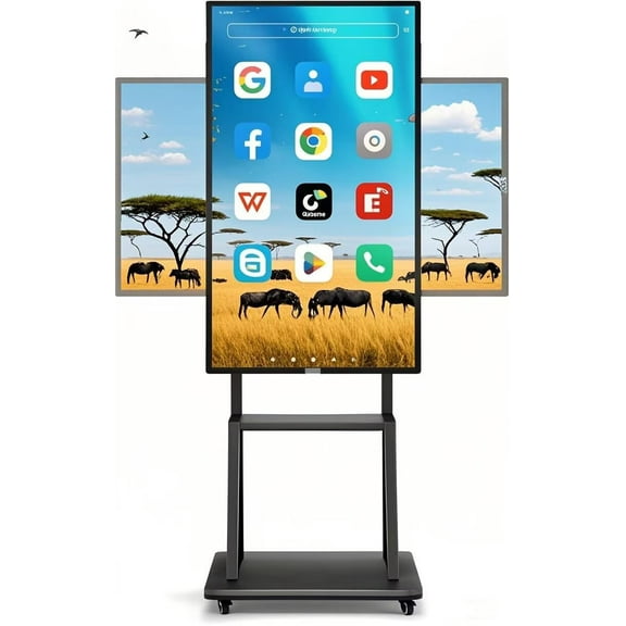 OmninexHub Smart Board, 49 Inch 4K Digital Electronic Interactive Whiteboard And Touch Screen Board, Monitor Dual System Touchscreen for Presentation And Player for Advertisin