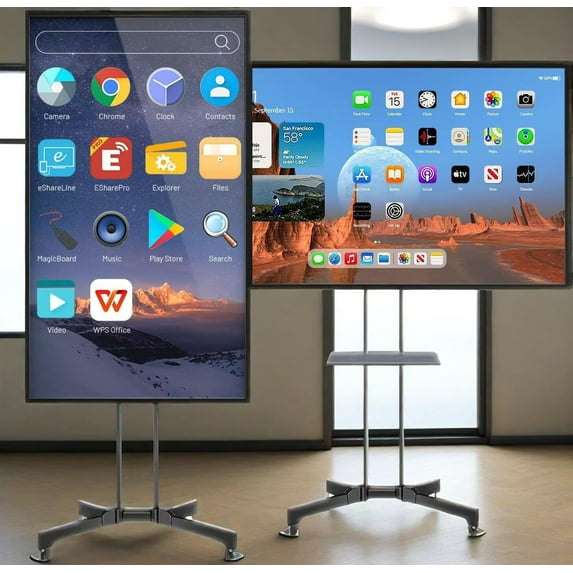 OmninexHub Smart Board, 49 Inch Screen Mirroring From Android And Windows for Live Streaming, Electronic Whiteboard, Interactive Whiteboard for Advertising Display, Classroom And Commercial Office