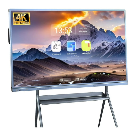OmninexHub Smart Board, 55 Inch 4K Multi Touch All-In-One Digital Electronic Screen Mirroring, Interactive Whiteboard for Office And Business Meeting