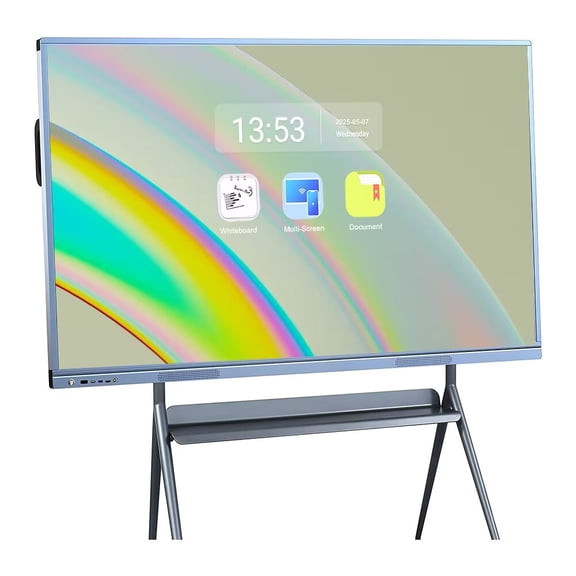 OmninexHub Smart Board 55 Inch All-in-One Touch Screen Interactive Whiteboard, Dual System & Cloud Sharing! Ideal for Instant Classroom Collaboration, Office Presentations & Seamless Education