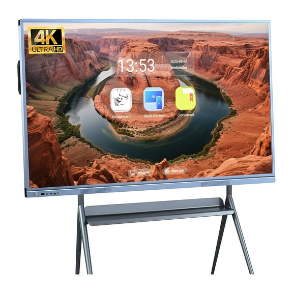 OmninexHub Smart Board, 55 Inch Digital Electronic Whiteboard And Smartboard, 4K Uhd Dual System for Office And Business Meeting Board
