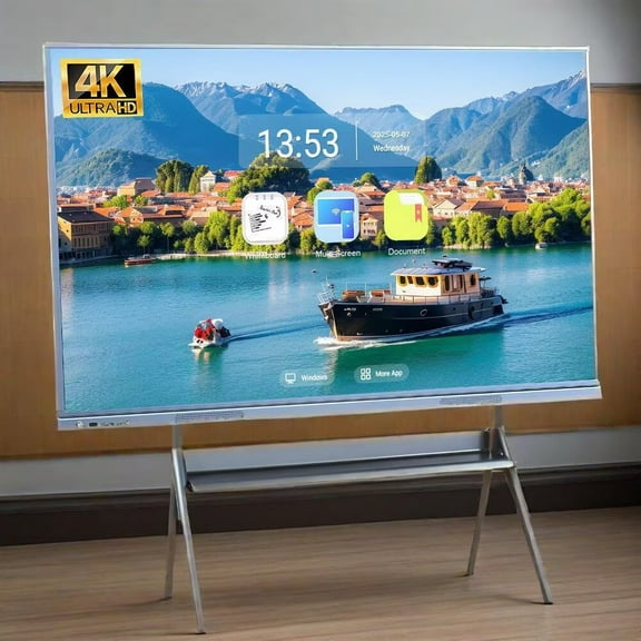 OmninexHub Smart Board, 55 Inch Interactive Whiteboard, Electronic Whiteboard, Screen Mirroring From Android And Ios for Live Streaming, for Advertising Display And Classroom (Board Only)