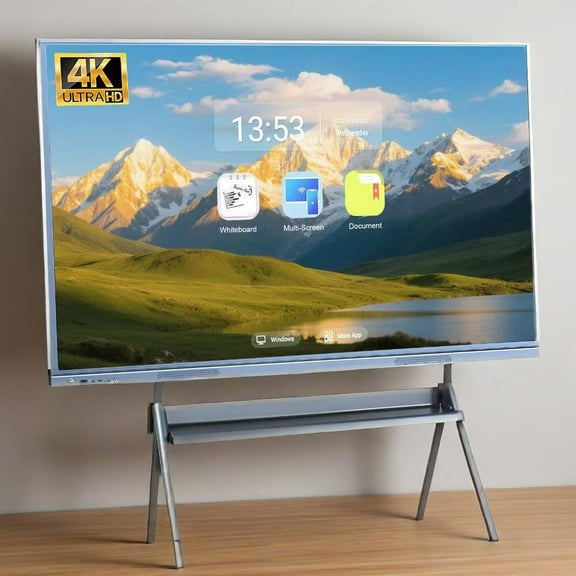 OmninexHub Smart Board, 55 Inch Screen Mirroring From Android And Windows for Live Streaming, Electronic Whiteboard, Interactive Whiteboard for Advertising Display, Classroom And Commercial Office