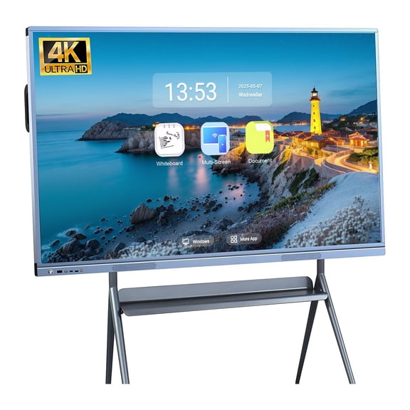 OmninexHub Smart Board, 55 Inch Touch Screen All-In-One Digital Electronic Interactive Whiteboard And Smartboard, 4K Uhd Dual System for Office And Business Meeting Board