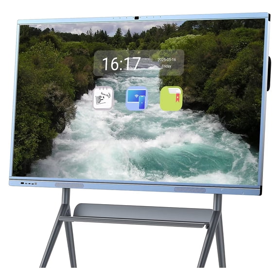OmninexHub Smart Board 65'' Electronic Whiteboard Reverse Control IR Touch Rotatable 4K Monitor Wireless Presentation Boards for Digital Signage, School & Office