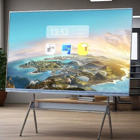 OmninexHub Smart Board, 65 Inch Interactive Whiteboard, Electronic Whiteboard, Screen Mirroring From Android And Windows for Live Streaming, for Advertising Display And Classroom