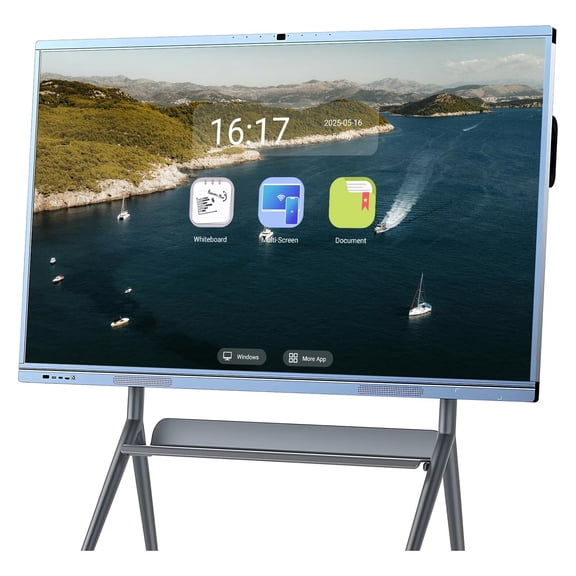 OmninexHub Smart Board 65inch Pro Live Streaming Display, Screen Mirroring Reverse Control IR Touch Rotatable 4K Monitor Wireless Presentation Boards for Digital Signage, School & Office