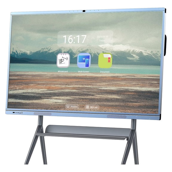 OmninexHub Smart Board 65inch Pro Reverse Control IR Touch Rotatable 4K Monitor Wireless Presentation Boards for Digital Signage, School & Office