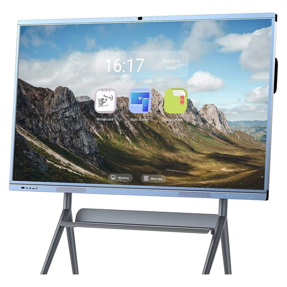 OmninexHub Smart Board 65inch Screen Mirroring Reverse Control IR Touch Wireless Presentation Boards for Digital Signage, School & Office