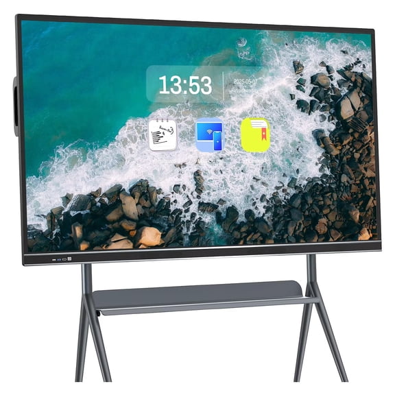 OmninexHub Smart Board 86 Inch Interactive All-in-One Computer, Touch Screen with Dual System & Cloud Sharing For Classroom, Office & Presentations​