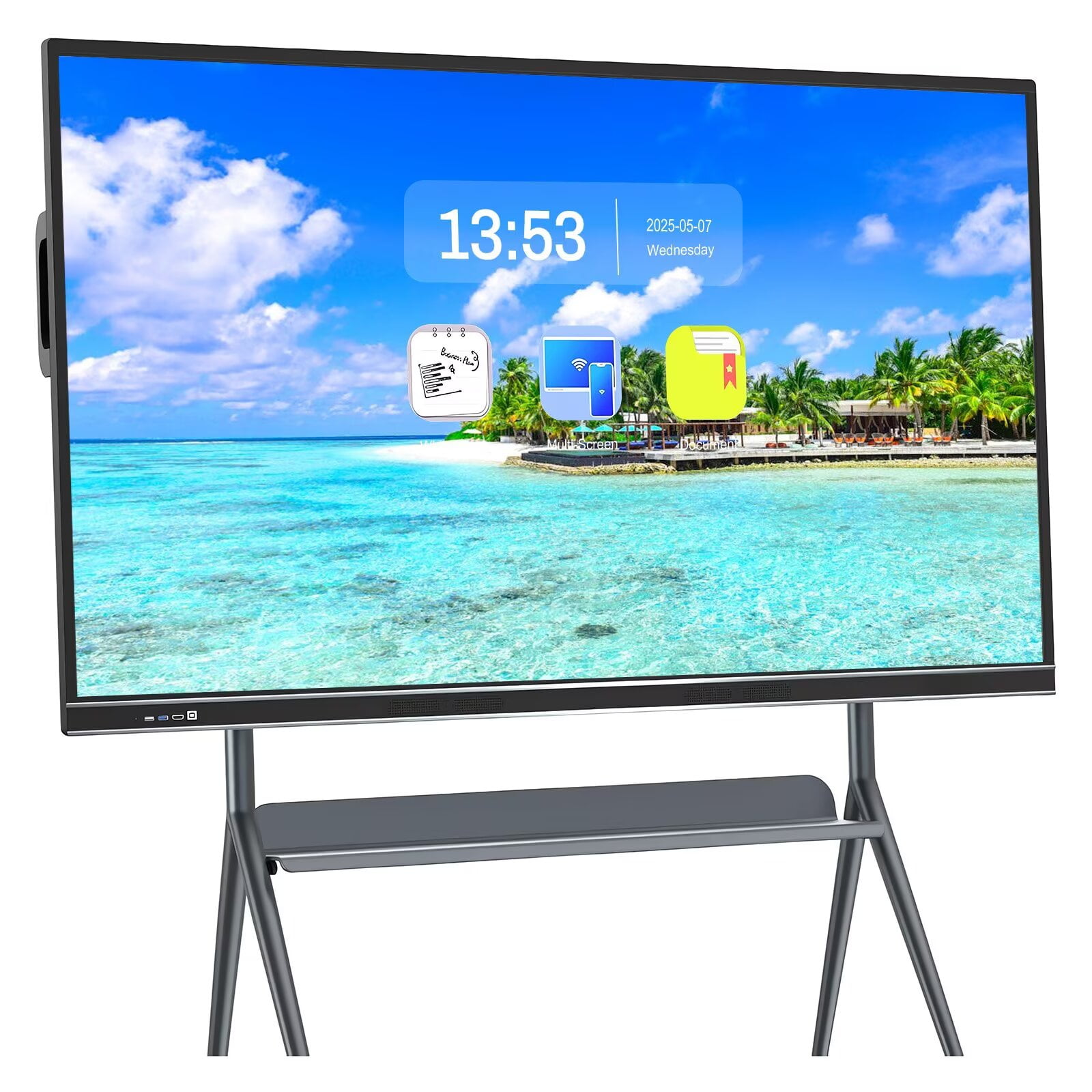 OmninexHub Smart Board 86 Inch Interactive Whiteboard All-in-One, Touch ...