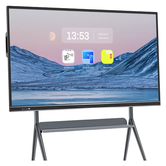 OmninexHub Smart Board 86''Interactive All-in-One Touch Screen with Dual System, Cloud Sharing Smart Board Great for Classroom Activities, Office Projects & Compelling Presentations