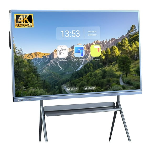 OmninexHub 55'' Smart Board for Classroom, Digital Touch Screen Electronic Calendar for Family, Cloud Sharing & Dual System Whiteboard for Conference, Office And Education