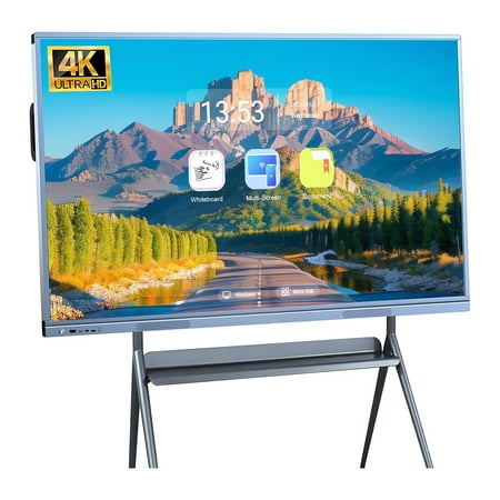 OmninexHub Smart Board for Classroom, 55 Inch Touch Screen All-In-One Computer Interactive Whiteboard, Cloud Sharing Dual System Digital Whiteboard for Conference for Office, Education