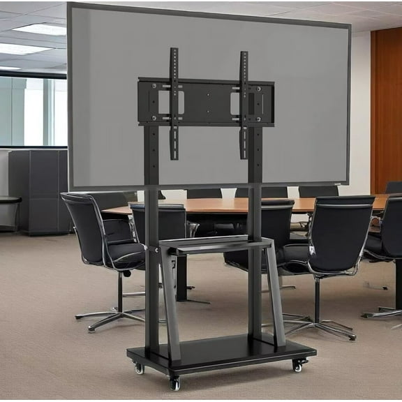 OmninexHub Smart Board Stand Universal Rolling TV Cart Fits for 32-70" Displays up To 176 Lbs for Living Room And Office