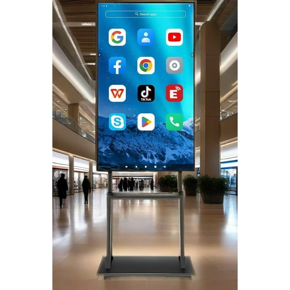 OmninexHub Smart Board Touch Digital Electronic Calendar, 49 Inch Multi-Touch Smart Board for Office, Family And Classroom, 4K Monitor Wireless Projection Player for Advertisin And Business