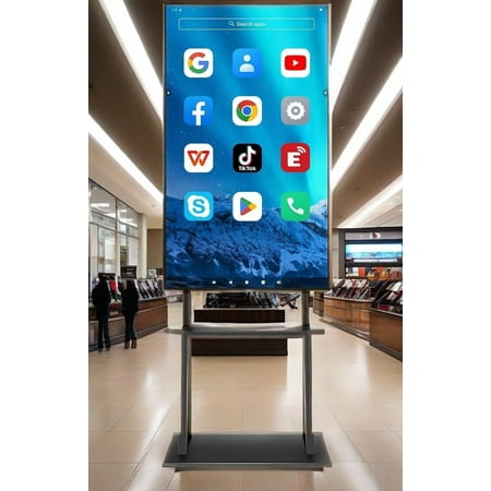 OmninexHub Smart Board, Touch Screen Interactive Whiteboard, 49 Inch Touch Screen Digital Electronic Calendar All-In-One Smartboard, Live Streaming 1080P Monitor Player for Advertisin