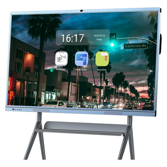 OmninexHub Smartboard 65inch Pro Live Streaming Display, Screen Mirroring Reverse Control IR Touch Rotatable 4K Monitor Wireless Presentation Boards for Digital Signage, School & Office