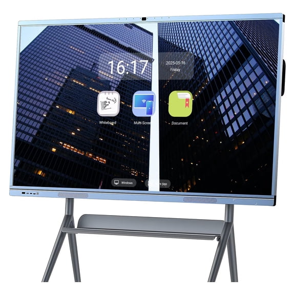 OmninexHub Smartboard 65inch Pro Reverse Control IR Touch Rotatable 4K Monitor Wireless Presentation Boards for Digital Signage, School & Office