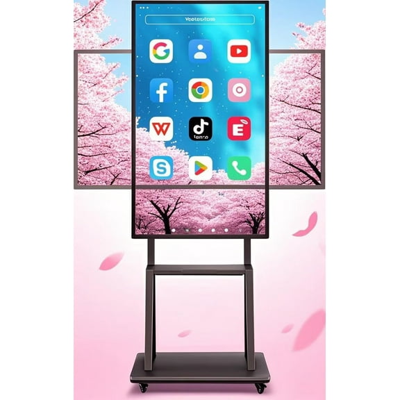 OmninexHub Touch Screen Board, 49 Inch Smart Board All In One Interactive Whiteboard Player for Advertisin, Electronic Calendar for Family, Conference And Advertising Display