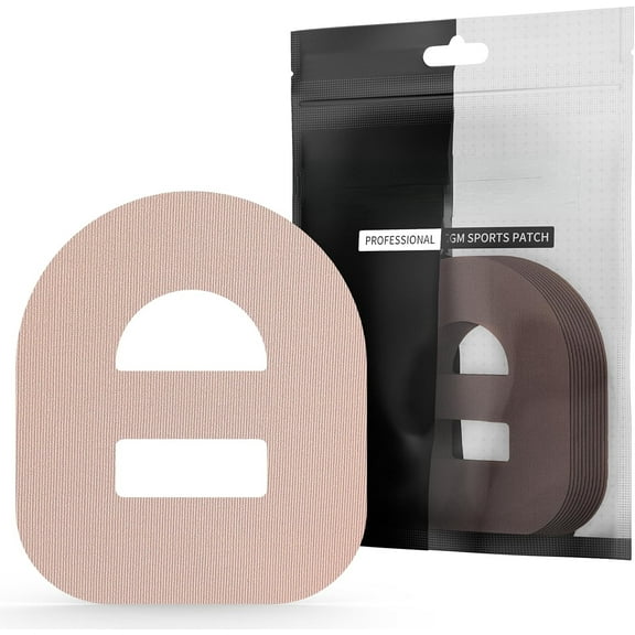 Omnipod 5 Overpatches Waterproof with Strap Pre-Cut Sweatproof Sensor Tape Adhesive Patches (Nude) - 30pcs