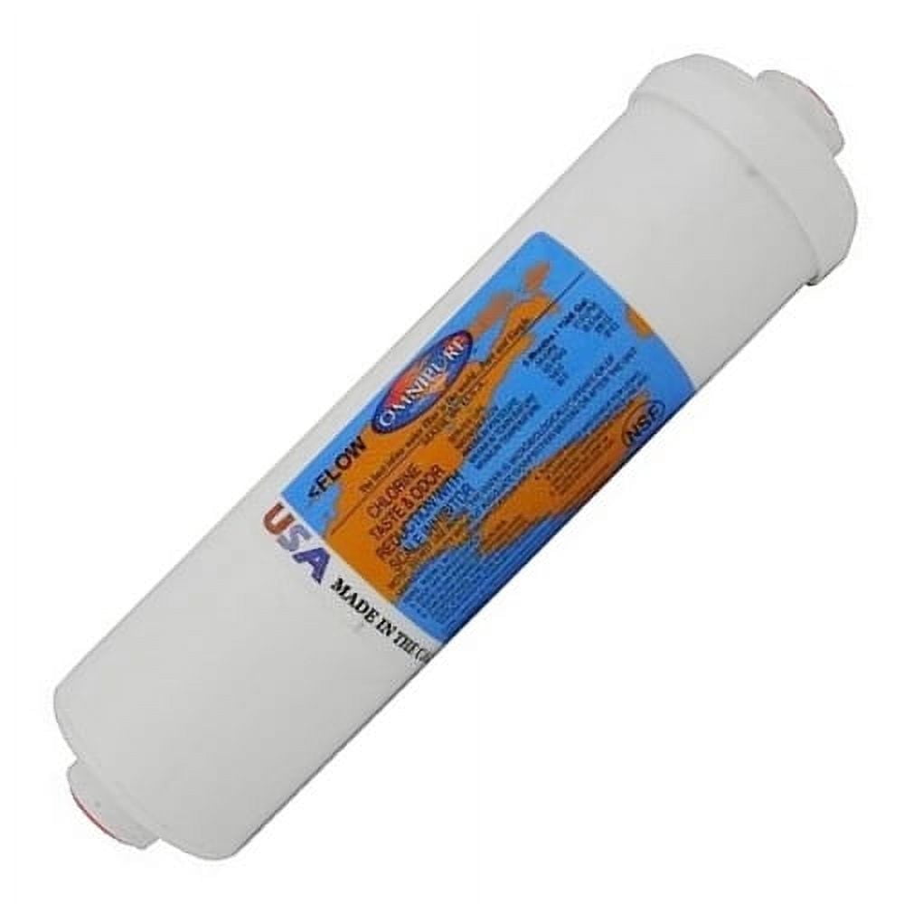 Omnipure - K5586-CC - 10" x 2.5" GAC With Phosphate Inline Filter w/ 3/8" NPT by IPW Industries Inc.