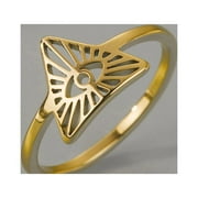 Omniscient Eye Ring Eye of God Tarot Stainless Steel Ring Magic Witch Amulet