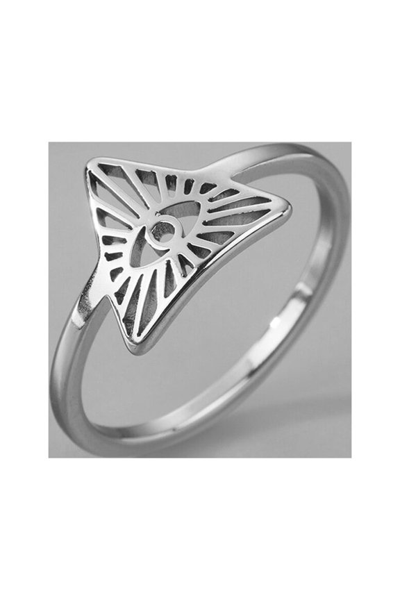 Omniscient Eye Ring Eye of God Tarot Stainless Steel Ring Magic Witch Amulet
